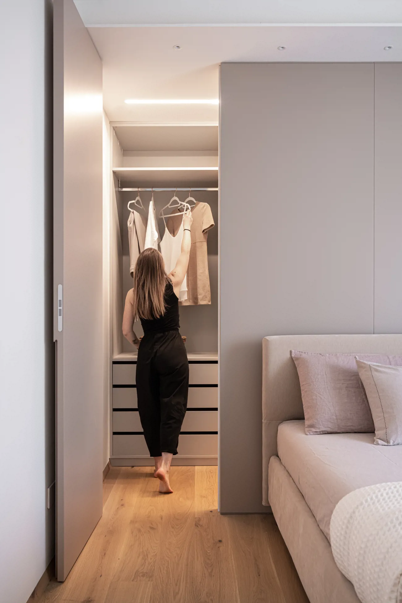 Cabina armadio a scomparsa e arredo su misura